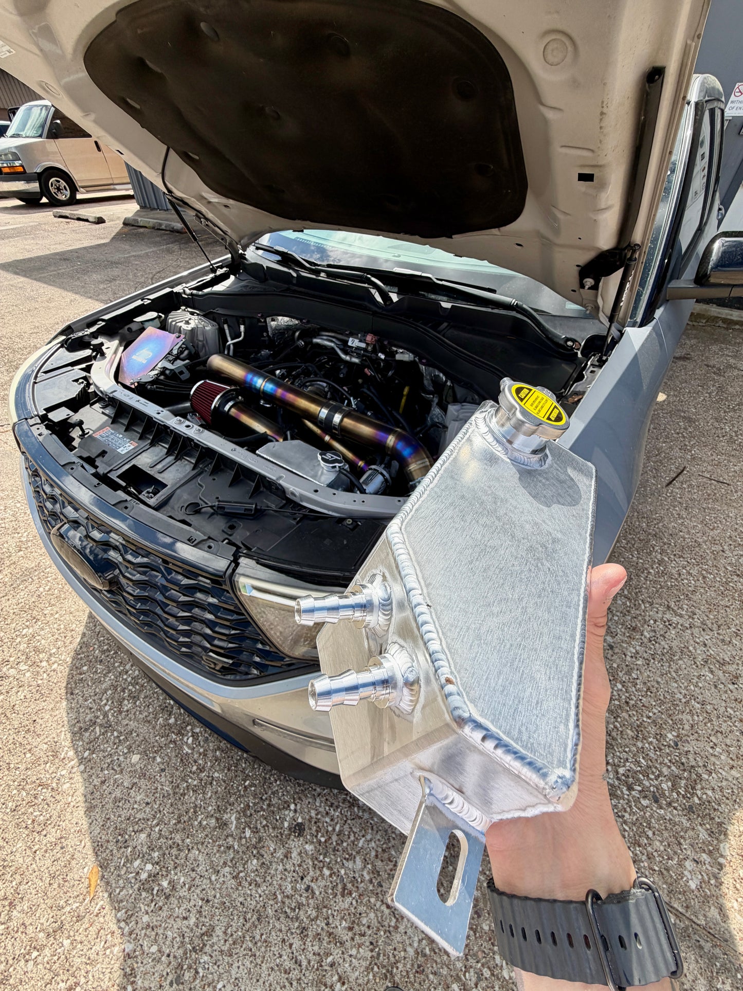 6th gen Explorer Coolant overflow COATED OPTION